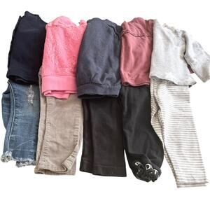 Girls Fall Winter Tops Bottoms Mix and Match Assortment Bundle Size 12-18 months